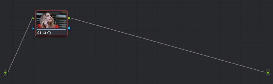 Color node graph used when copying grade information